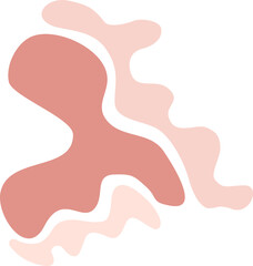 Colorful pastel abstract blob