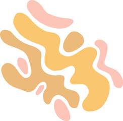 Colorful pastel abstract blob