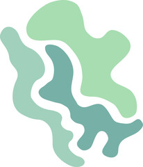 Colorful pastel abstract blob