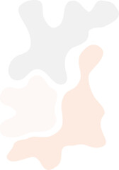 Colorful pastel abstract blob