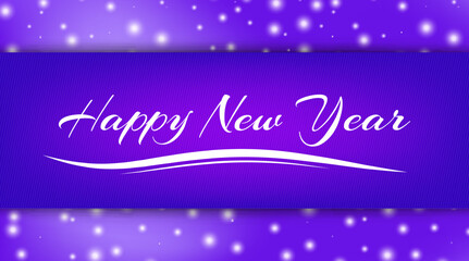 Merry Chtistmas background with bokeh effect. Elegant christmas blue background with snowflakes and sparkles. Greeting card design template with typography label.