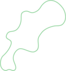 Colorful abstract line blob element