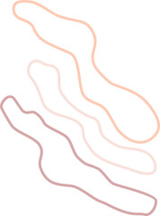 Colorful abstract line blob element