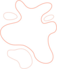 Colorful abstract line blob element