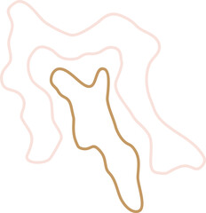 Colorful abstract line blob element