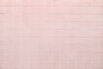 Fototapeta premium Tile wall as background, closeup