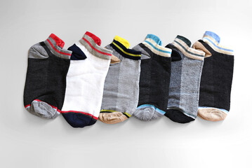 socks for men isolated on white background