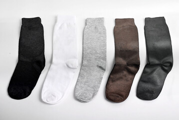 socks for men isolated on white background