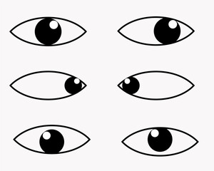 set of eyes for your comic, animation and others