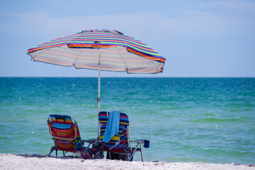 Beach Scene in Naples Florida