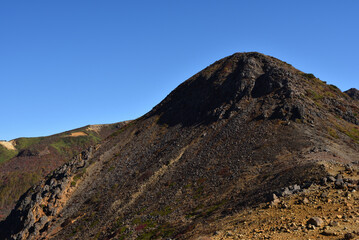 Climbing mountain in autumn, Nasu, Tochigi, Japan