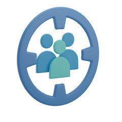 3D Target Audience Illustration