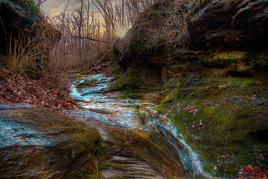 Small Stream on a hiking trail  in Little Grand Canyon