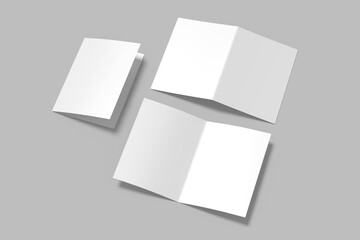 A5 Bifold Brochure Blank Mockup