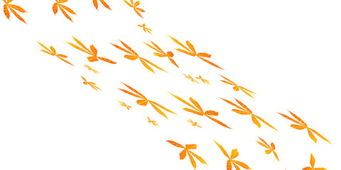 Abstract white background with orange leaves