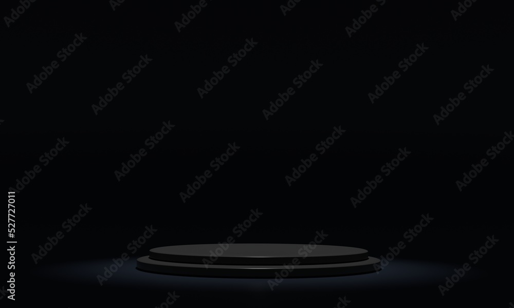 Poster empty product background on 3d rendering with minimalist podium