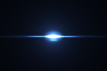 Natural, Sun flare on the black background