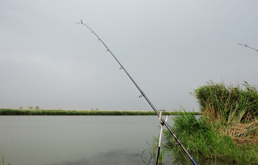 fishing rod spinning outdoor fishing