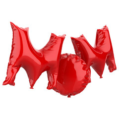 Text mothers day for composition 3d render