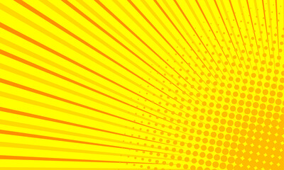 yellow burst abstract comic background