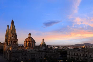 Deurstickers Mexico, Guadalajara Cathedral Basilica in historic center near Plaza de Armas and Liberation Square. © eskystudio