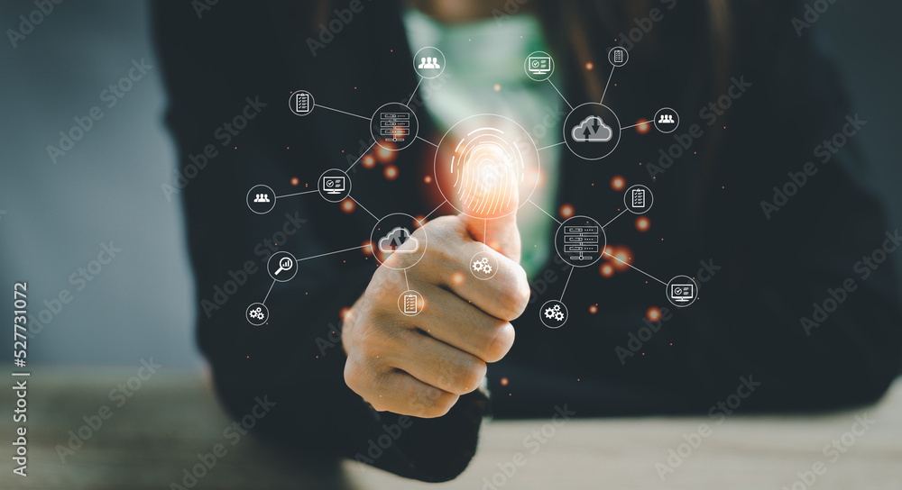 Poster customer service management, digital transformation change management, internet of things. new techn