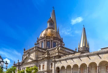 Deurstickers Mexico, Guadalajara Cathedral Basilica in historic center near Plaza de Armas and Liberation Square. © eskystudio