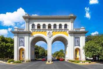 Mexico Guadalajara monument Arches of Guadalajara Arcos Vallarta near historic city centre.