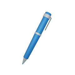 3d rendering pen isolated. useful for education and office design illustration premium