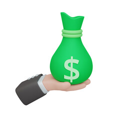 3d rendering income isolated useful for banking, money, currency, finance and business design