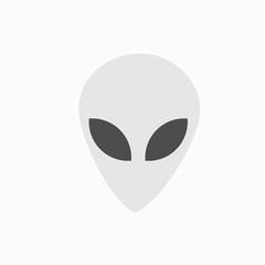 Alien Icon. Extra Terrestrial Symbol - Vector.    
