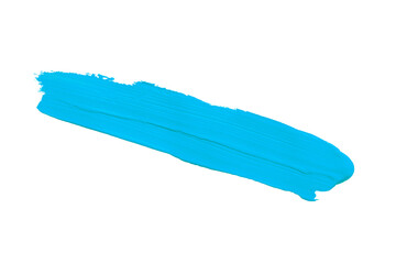 Fototapeta premium blue brush isolated on transparent background blue watercolor,png