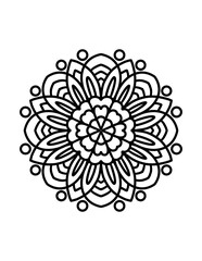 Easy Mandala coloring 