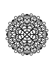 Easy Mandala coloring 