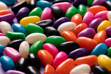 Fototapeta na wymiar Close-up full frame shot of multi colored candies