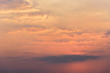 sunset, sunrise,  sunset sky with gentle colorful clouds