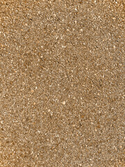 closeup beach sand ocean low time sandy shore sea crushed rock shells overhead vertical