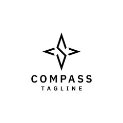 letter S compass logo design