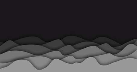 Image of background with moving grey and black waves