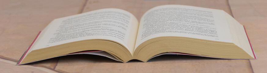 Fototapeta premium An open book - banner for your web site