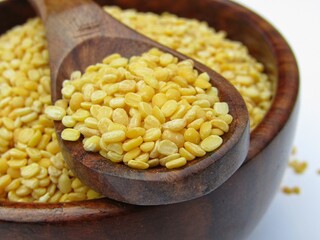 Moong dal close-up view 