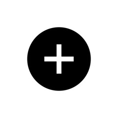 Obraz premium add circle web and app icon vector png isolated on white background