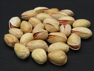 PistachioS on black background 