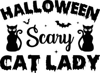 Halloween svg print ready t shirt design 