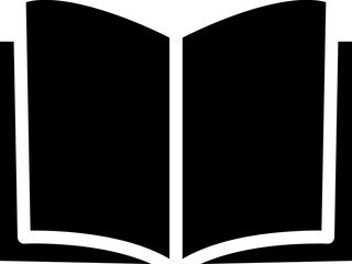 Open book icon vector on white background.eps