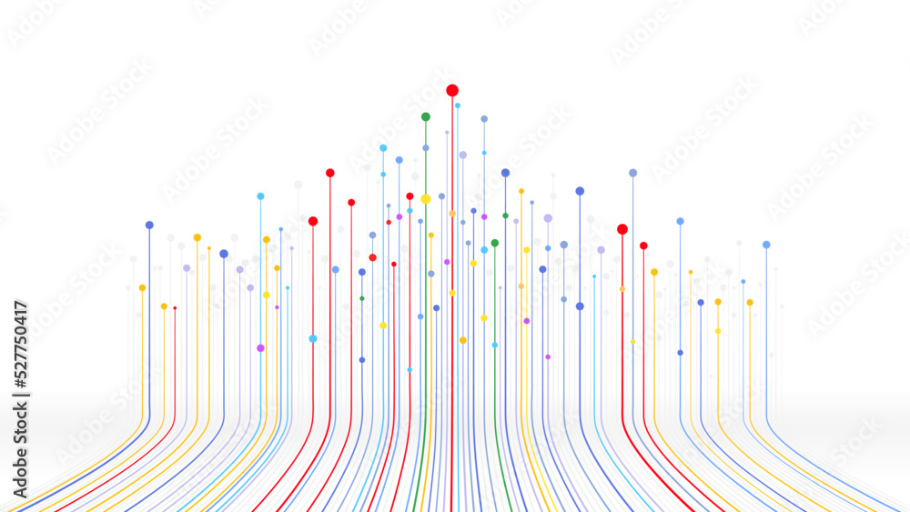 Poster data connection speed line technology background