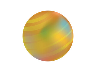 a planet vector illustrations in 3d style