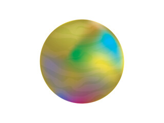 a planet vector illustrations in 3d style