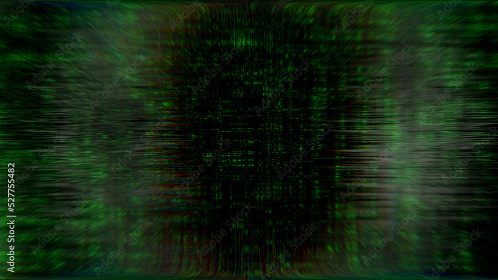 Poster grunge cybernetical noise distorion creative dark backdrop - abstract 3d rendering