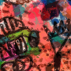 Obraz premium abstract beautiful geometric texture illustration